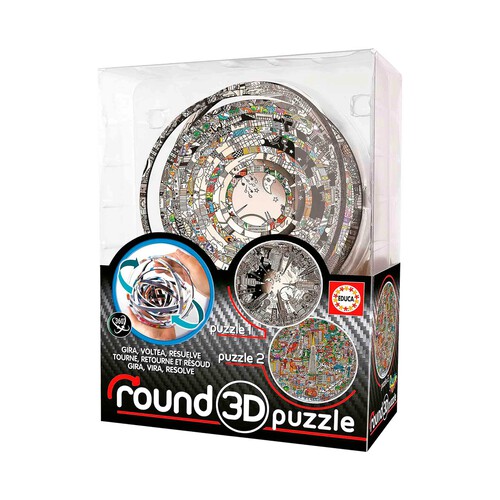 BORRAS 3 Round 3D Puzzle +8 años