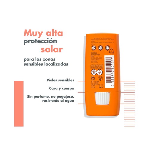 THERMALE AVÉNE Stick protector solar para zonas sensibles con FPS 50+ (muy alto).