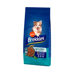 BREKKIES Comida para perros con salmón, verduras y cereales Affinity 14 kg.