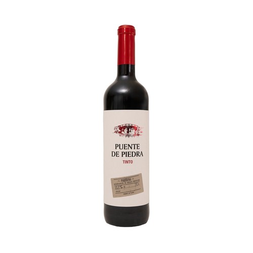 PUENTE DE PIEDRA Vino tinto con D.O.P Cariñena botella 75 cl.