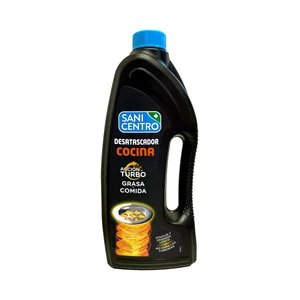 SANICENTRO Desatascador de cocina con acción turbo y que no daña las tuberias 1 l.