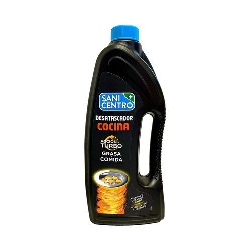 SANICENTRO Desatascador de cocina con acción turbo y que no daña las tuberias 1 l.