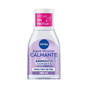 Imagen de Agua micelar desmaquilladora de rostro y ojos, para todo tipo de pieles NIVEA Aminoacid complex 100 ml.