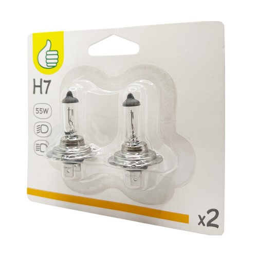 Pack de 2 bombillas para el coche H712V 55W, AUCHAN.