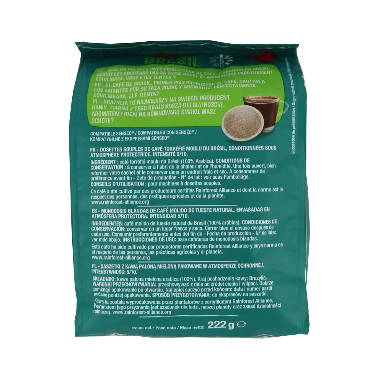 PRODUCTO ALCAMPO Café en cápsulas Brasil I5, 32 uds.