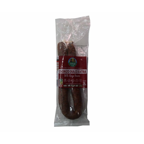 Sarta de chorizo dulce de categoría extra (50% raza Duroc) ALCAMPO PRODUCCIÓN CONTROLADA 280 g.