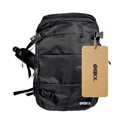 Mochila de viaje portátil de cabina color negra. EBOX
