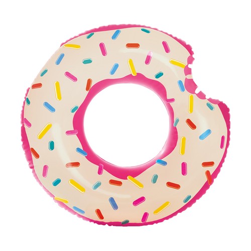 Colchoneta hinchable con forma de Donut, 107x99cm., INTEX.