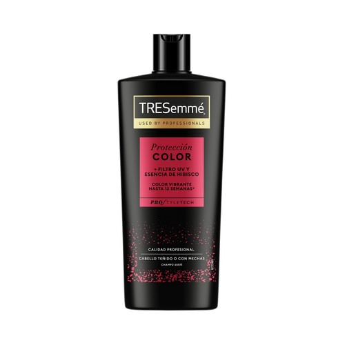 TRESEMMÉ Protección color Champú con esencia de hibisco y filtro UV, para cabellos teñidos o con mechas 685 ml.
