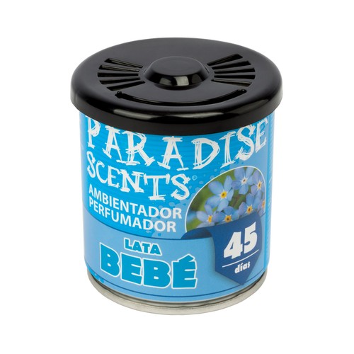 Ambientador coche en gel con aroma bebé, PARADISE SCENTS.