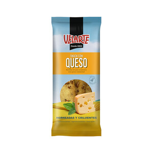 Imagen de VELARTE Barritas de pan crujiente con queso Emmental y orégano 80 g.
