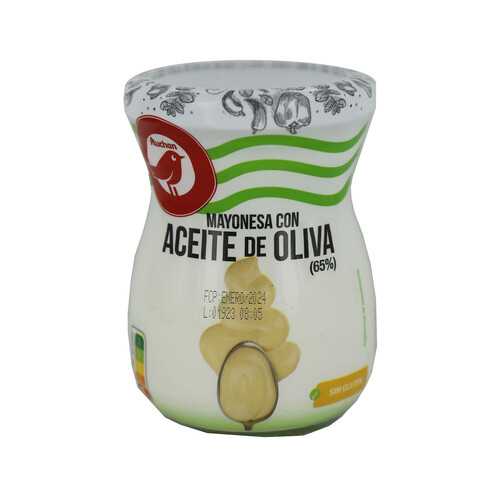 PRODUCTO ALCAMPO Mayonesa con aceite de oliva frasco de 225 ml.