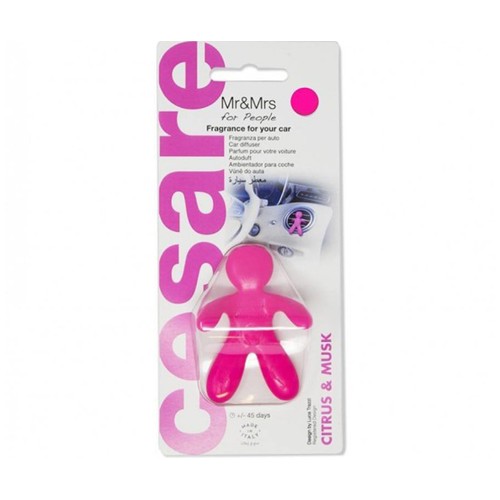 Ambientador de coche para rejilla de ventilación, Fuxia Citrus & Musk, ROLMOVIL.