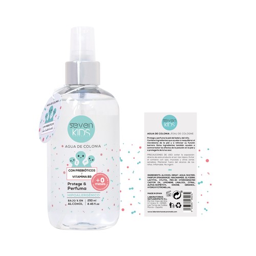 THE SEVEN KIDS COSMETICS Estuche con leche corporal (400 ml.) y agua de colonia (250 ml.) THE SEVEN KIDS COSMETICS.