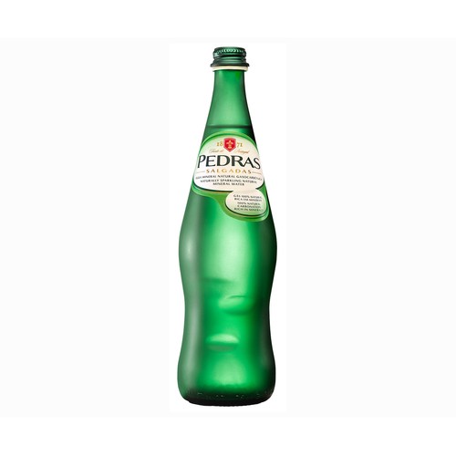 PEDRAS SALGADAS Agua mineral con gas botella de 75 centilitros