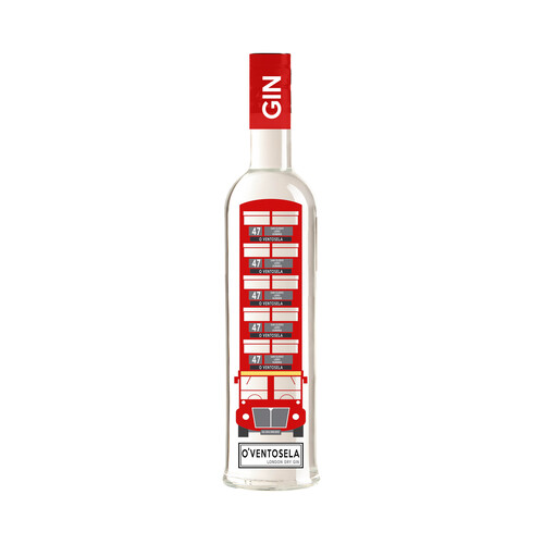 O'VENTOSELA Ginebra tipo London Dry Gin, elaborada en Galicia O´VENTOSELA botella de 70 cl.