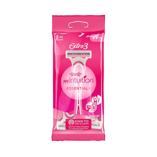 WILKINSON My intuition essentials extra 3 Maquinilla desechable para depilación femenina 4 uds.