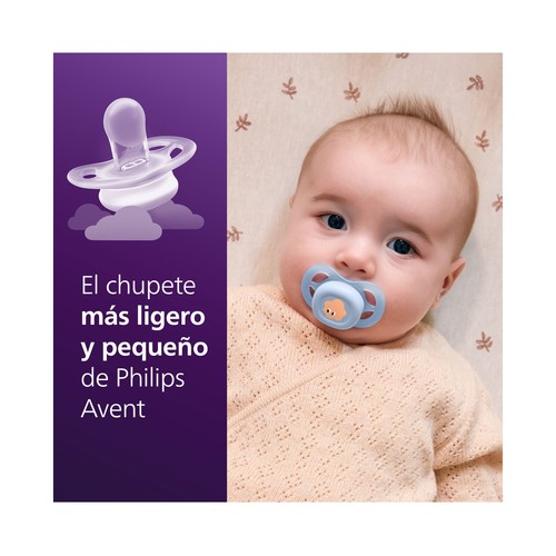 AVENT Ultra start de Philips Chupetes de 0 a 2 meses, con tetina con diseño ortodóntico 2 uds.