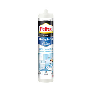 Imagen de Silicona sellador baños y cocinas transparente pattex 280 ml, PATTEX.