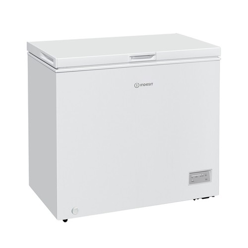 Congelador horizontal INDESIT INCF 1984 E, clasificación energética: E, H: 85cm, A: 91cm, F: 56cm, capacidad total: 98L.