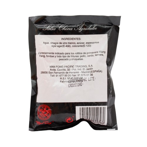 MANFONG Bolsa de salsa china agridulce MANFONG 75 ml.