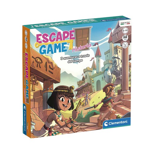 CLEMENTONI Escape Game Historia 3 En 1 +8