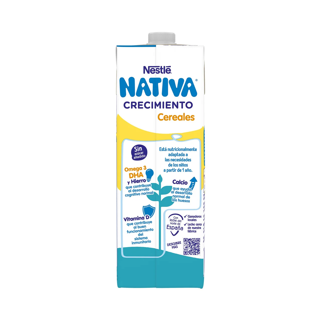 Crecimiento de Nestlé Leche (3) de crecimiento con cereales, de 12 a 36 meses 1 l.