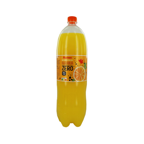 PRODUCTO ALCAMPO Refresco de naranja con gas Zero sin azúcares añadidos (8% zumo) botella 2 l.