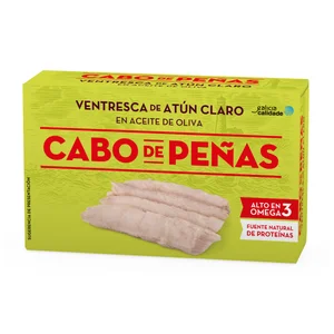 CABO DE PEÑAS Ventresca en aceite de oliva en filetes lata de 73 g.