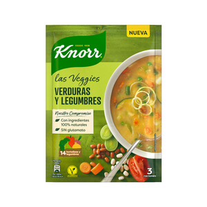 KNORR Sopa deshidratada de verduras y legumbres KNORR 68g.