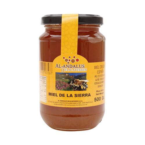 AL ANDALUS Miel multifloral de la sierra D.O.P Granada 500 g.