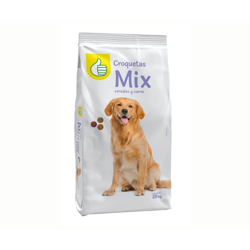 PRODUCTO ECONÓMICO ALCAMPO Comida para perro a base de croquetas de carne y cereales 20 kg.