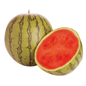 Sandía rayada baja en pepitas.