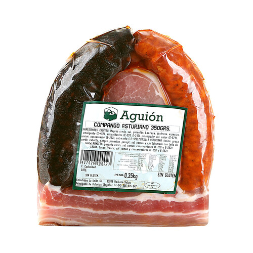 LA UNIÓN Compango asturiano sin gluten, compuesto por chorizo, morcilla y lacon LA UNIÓN 350 g.
