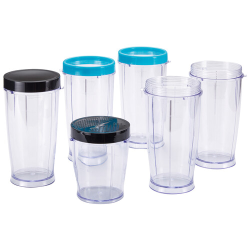 Batidora de vaso QILIVE Q.5779, 240W, 6 vasos incluidos.