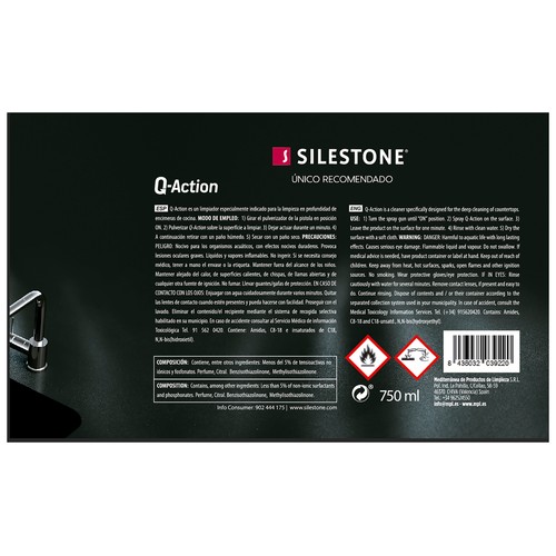 Q-ACTION Limpia encimeras Silestone spray Q-ACTION 750 ml.