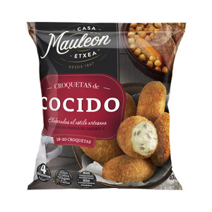 CASA MAULEON Croquetas de cocido, elaboradas al estilo artesano CASA MAULEON 400 g.