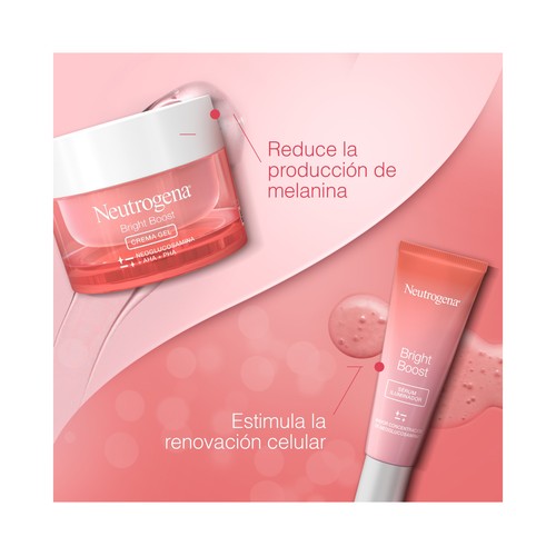 NEUTRÓGENA Bright boost Estuche con crema de día hidratante e iluminadora y sérum iluminador.