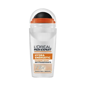 L´ORÉAL PARIS Men expert hydra energetic Desodorante roll on para hombre, antitranspirante hasta 72 horas 50 ml.