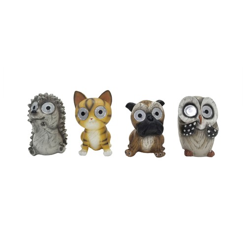 Figura de animal de poliresina solar de 12 cm, GARDENSTAR.