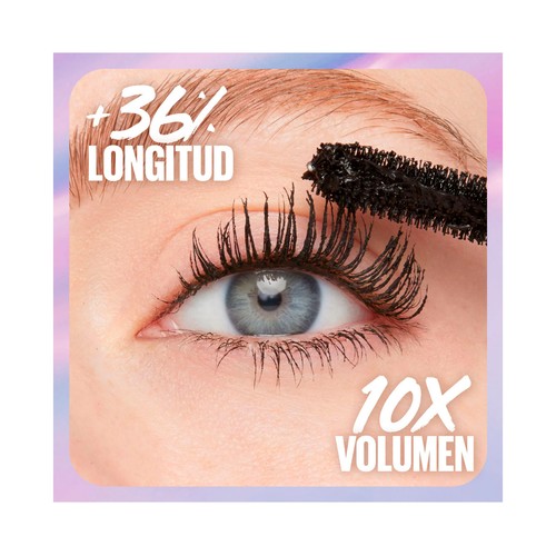 MAYBELLINE The falsies surreal extensions Tono Black Máscara de pestañas waterproof, efecto pestañas postizas.