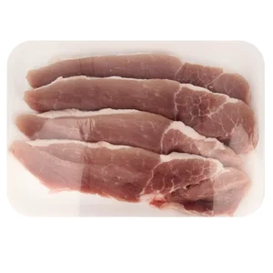 Filetes de jamón de cerdo, ideales para freir.