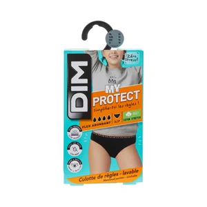 DIM Protect Braguita menstrual lavable para flujo abundante talla 16.