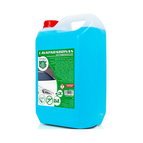 5 litros de líquido limpiaparabrisas, anti-mosquitos ABC PARTS, hasta -3ºC.