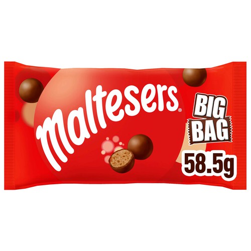 MALTESERS Big Bag Grageados de chocolate 58,5 g.