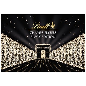 Imagen de LINDT Champs elysees black edition Bombones de chocolate negro 395 g.