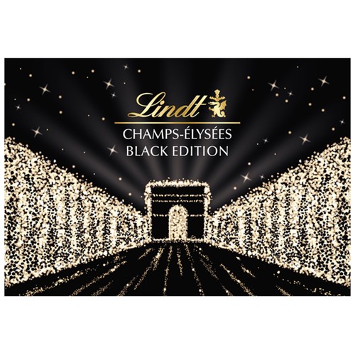 LINDT Champs elysees black edition Bombones de chocolate negro 395 g.