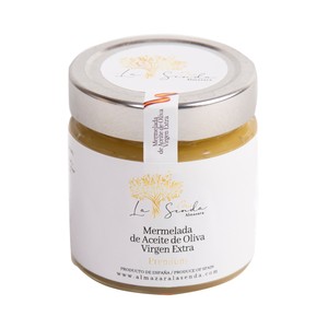 Mermelada de aceite de oliva virgen extra premium bote 180 g.
