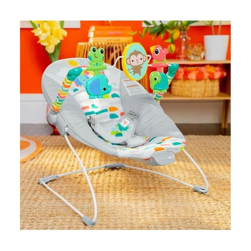 Hamaca vibratoria para bebé gris BRIGHT STARTS.