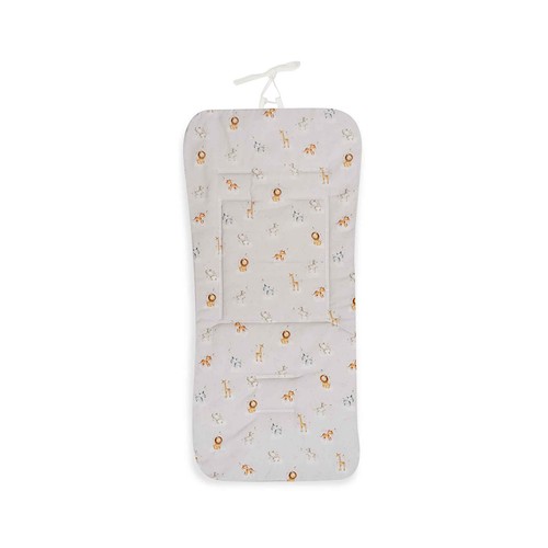 Colchoneta reversible nido abeja + Animales para silla de paseo, DON ALGODÓN.